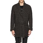 Theory Men's Donegal-effect Wool-blend Oversized Cardigan-brown