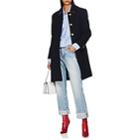 Thom Browne Women's Boiled Wool-cashmere Peacoat - Navy