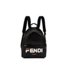 Fendi Men's Coated-canvas Backpack - Black