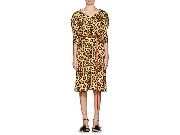 Marc Jacobs Women's Leopard-print Belted Midi-dress