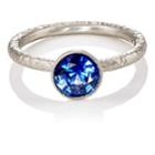 Malcolm Betts Women's Blue Sapphire Ring-platinum