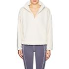 Electric & Rose Women's Reverse-fleece Sweatshirt-white