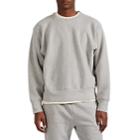 Les Tien Men's Cotton Fleece Crewneck Sweatshirt - Gray