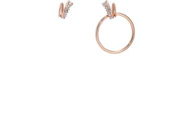 Cha Sunyoung Women's Crystal-embellished Mistmatched Drop Earrings