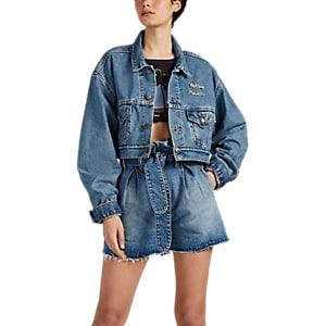 Re/done + The Attico Women's Embellished Levi's Jacket - Blue