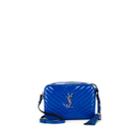 Saint Laurent Women's Lou Monogram Medium Leather Crossbody Bag - Blue