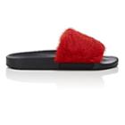 Givenchy Women's Mink Fur Slide Sandals-red