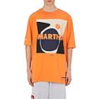 Heron Preston Men's Martha Cotton T-shirt-orange