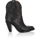 Givenchy Women's Leather Western Ankle Boots-black
