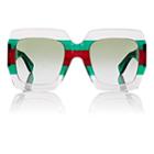 Gucci Women's Gg0178s Sunglasses - Clear Multi