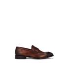 Barneys New York Men's Burnished Leather Penny Loafers - Brown