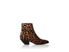 Saint Laurent Women's Leopard-print Calf Hair Ankle Boots