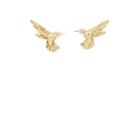 Brent Neale Women's Hummingbird Stud Earrings-gold