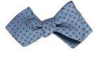 Drake's Floral Bow Tie-blue