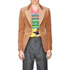 Gucci Men's Wool Velvet One-button Sportcoat - Camel