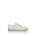 Lanvin Men's Cap-toe Suede & Leather Sneakers - White