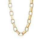 Stazia Loren Women's Rectangle Link Necklace-gold