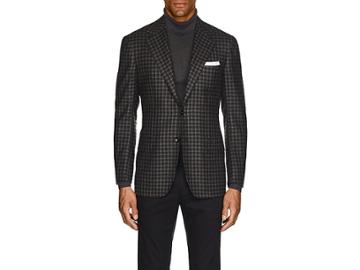 Kiton Men's Kb Checked Cashmere Two-button Sportcoat