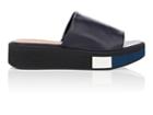 Robert Clergerie Women's Quenor Leather Platform Slide Sandals