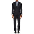 Ralph Lauren Purple Label Men's Anthony Micro-checked Wool Two-button Suit-black