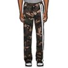 Valentino Men's Striped Camouflage Track Pants-olive