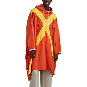 Comme Des Garons Shirt Boy Men's Colorblocked-cross Tech-taffeta Parka - Orange