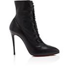 Christian Louboutin Women's French Tutu Leather Ankle Boots-black