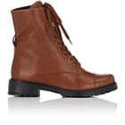 Fiveseventyfive Women's Leather Combat Boots-brown