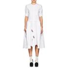 Thom Browne Women's Oxford Cloth Belted Shirtdress-white