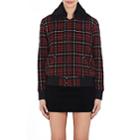 Saint Laurent Women's Plaid Wool-blend & Shearling Jacket - Black