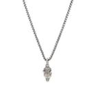Gucci Men's Anger Forest Wolf-head Pendant Necklace - Silver