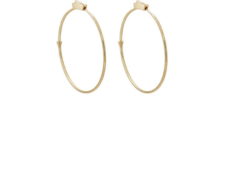 Jennifer Meyer Women's Yellow Gold Hoop Earrings