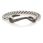 Giles And Brother Men's Hook Chain Bracelet-silver