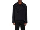 Lemaire Men's Wool-cotton Twill Double-breasted Coat