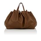 Valentino Garavani Women's Bloomy Leather Tote Bag-brown