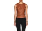 Narciso Rodriguez Women's Ruched Leather Top