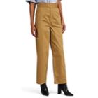 Tomorrowland Women's Cotton Wide-leg Crop Trousers - Sand