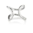 Dauphin Women's Small Serpentine Cuff Ring-silver