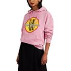 J.w.anderson Women's Logo Cotton Terry Hoodie - Pink