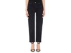 Re/done Women's Black High Rise Crop Straight Jeans