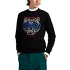 Kenzo Men's Tiger-embroidered Cotton Sweatshirt - Black