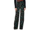 Dries Van Noten Women's Fern-print Velvet Straight Trousers