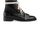 Gucci Women's Dionysus Buckle-strap Leather Wingtip Boots