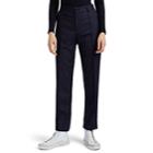 Officine Gnrale Women's Roxane Pinstriped Wool Flannel Trousers - Navy