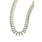 Shay Jewelry Women's Dot Dash Necklace - Green