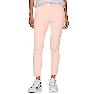 Current/elliott Women's The High Waist Stiletto Corduroy Skinny Jeans-pink