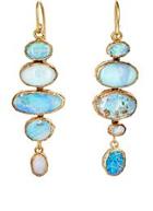 Judy Geib Opal Drop Earrings-colorless