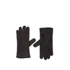 Barneys New York Men's Cashmere-lined Suede Gloves - Gray