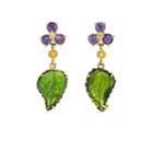 Mcteigue & Mcclelland Women's Flower & Leaf Drop Earrings
