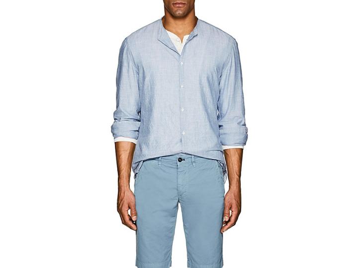 Eidos Men's Pinstriped Cotton Shirt